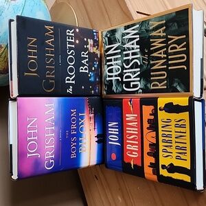 4 John Grisham Hardcover Book Collection